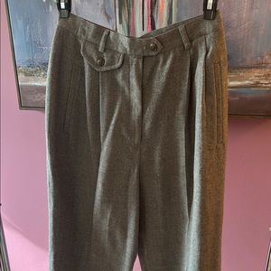Vintage Lauren Ralph Lauren High Waisted Grey Wool Trouser